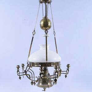 TAKFOTOGENLAMPA, mässing och glas, Jugend.