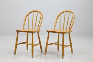 PINNSTOLAR, ett par, björk, 1900-talets mitt