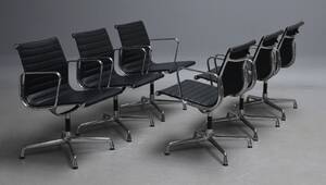 Charles Eames. Sæt på seks stole, model EA-108 6 