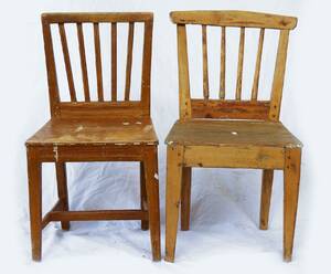 Barnstolar 2st, allmoge, 1800-tal