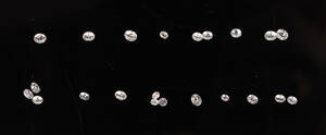 Samling uindfattede brillanter, ca. 1,39 ct 22