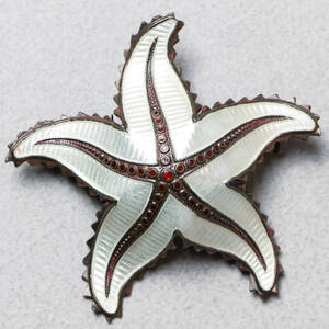 BROSCH, Silver, emalj, Norge