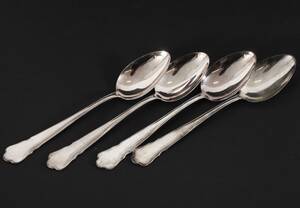 Matskedar 4st, silver, Chippendale, GAB