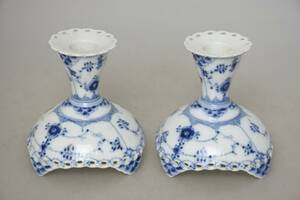 Royal Copenhagen Musselmalet Ljusststakar