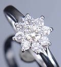 Brillantring, ca 0.54 ct