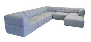 COUZ 156. Modulsofa bestående af 7 moduler, betrukket med slidstærkt Diego stof. Designet af COUZ DESIGN TEAM Denne vare er sat til omsalg under nyt varenummer 4289328