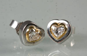 Par diamant ørestikkere ca. 0,50 ct. 2