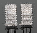 18K diamond earrings approx. 1.22ct 2