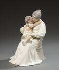 Bing  Grøndahl. Moderkærlighed, figur af porcelæn