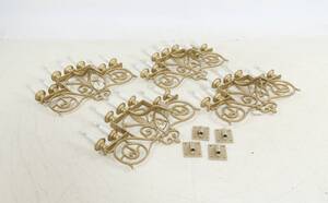 Fire kirkelampetter af støbejern, proveniens Frederikshavns Kirke 4