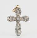 Pendant in 9k with diamonds 0.11ct This lot has been put up for resale under the new lot no. 4678911