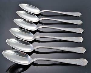 Carl M. Cohr. Herregård sæt middagsskeer af sølv 6 