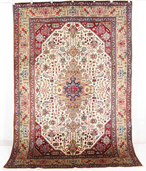 Persisk Tabriz tæppe, 300x203 cm.
