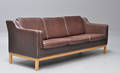 Dansk Møbelproducent. Tre-pers. sofa i læder