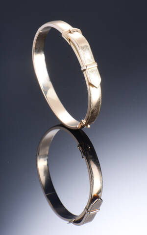 B. Hertz, armring af 14 kt. guld