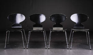 Arne Jacobsen. Fire Myren stole, model 3101 4 
