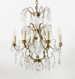 Takkrona med nio ljuspunkter, barock-stil, 1900-tal