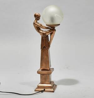 Bordslampa, konstmaterial