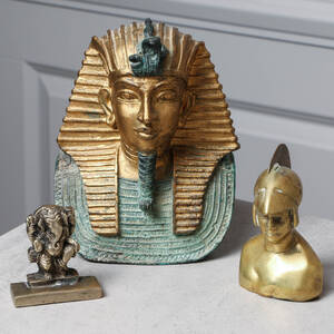 FIGURINER, mässing, 3 st