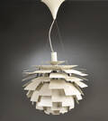 Poul Henningsen. Koglen pendel Ø 60 cm, hvid