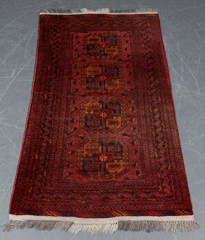 Ældre afghansk tæppe 193 x 103 cm