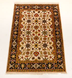 Kashmir Meshad tæppe, 126x186 cm.