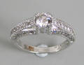Brillantring. Ca. 0.93 ct