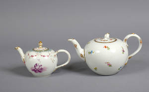 Tekannor Meissen, 181900-tal, 2 st