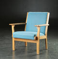 Hans. J. Wegner. Højrygget lænestol 