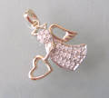 Diamantvedhæng. Ca. 0.25 ct.