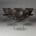  Arne Jacobsen. 7er spisestole, model 3107, nybetrukket 6 