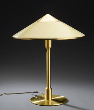 Fog  Mørup, Kongelys bordlampe, messing