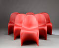 Verner Panton. Sæt på seks frisvinger stole Panton Chair 6 