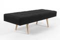 Michael Christensen, Rough3 Bænk, med sort Gloss 100 Trevira CS fra Kvadrat og Paul Smith knapper.