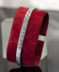 Weißgold-Diamantarmband ca. 0.90 ct.