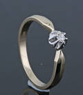 Solitaire diamond ring approx. 0.04ct