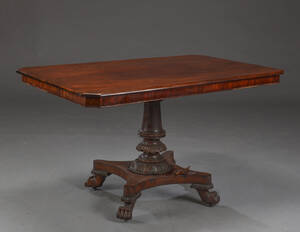 Christian VIII bord, mahogni, ca. 1840