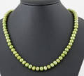 Fresh water pearl necklace .