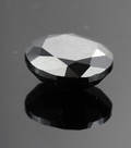 Uindfattet behandlet sort diamant ca 3.93  ct.