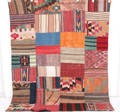 Orientmatta, flatvävd, Patchwork, 210x173 cm