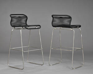 Verner Panton 1926 -1998. To Tivoli barstole, sorte 2