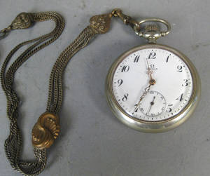 Omega lommeur af sølv