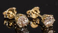 Øreringe, 14 kt guld med 0.76 ct brillanter