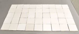 Samling på 43 hollandske fliser- hvide, 19.20. årh.43