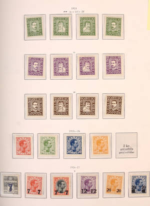 Samling Danmark ustempletpostfrisk