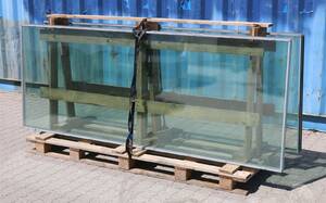 10 glasfag på palle, 237,5 x 92,4 cm