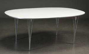 Piet Hein Bruno Mathsson. Superellipse spisebord, 180 x 120 cm.