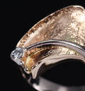 Per Borup. Ring af 14 kt. guld med brillant