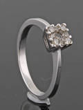 9K gold diamond ring approx. 0.25ct