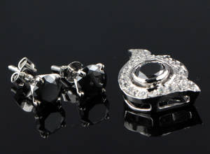 Diamant smykkesæt ca. 3.95 ct.